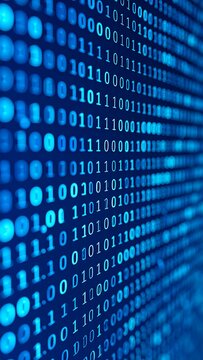Abstract binary code background