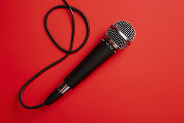 Microphone on Fire Red Capture the Essence of Sound with Precision and Clarity