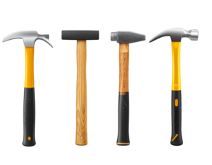 Realistic Set of Hammers, Pickaxe, and Sledgehammer