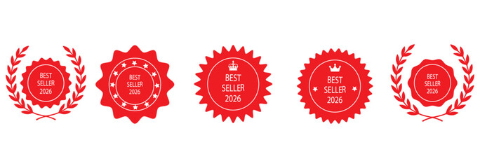 Best Seller 2026 Stamp – Best Seller 2026 Badge Icon Set