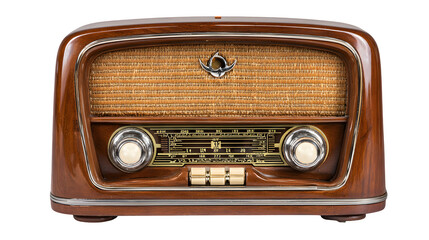 old radio isolated