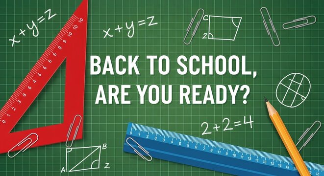 Back to School: Are You Ready? Educational Graphic

