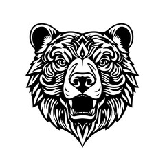 Fototapeta premium Intricate Stylized Bear Head Geo