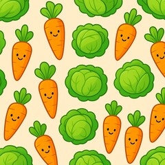 vegetables seamless pattern