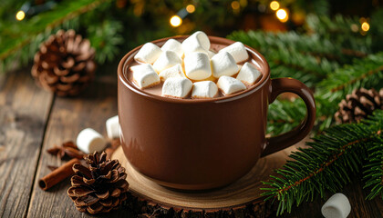 creamy hot chocolate marshmallows softening