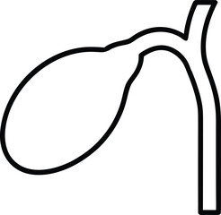 gallbladder outline icon