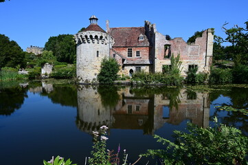 Lake at an English estate in the summertime.