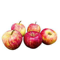 red apples isolated on white background