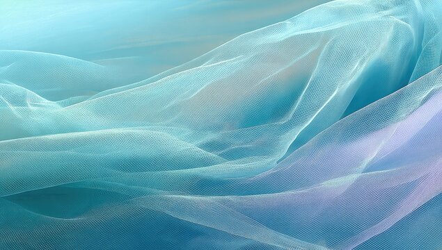 Soft, flowing, light blue, ombre fabric
