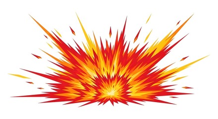 Obraz premium Vibrant Explosion Graphic Design with Radiating Energy