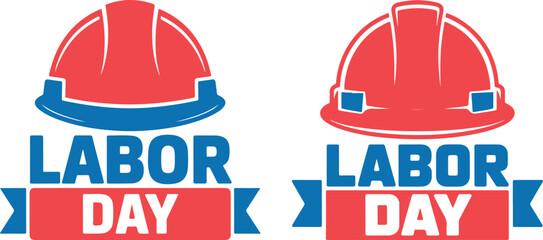 Labor Day Hard Hat Icon Vector for Celebration Design
