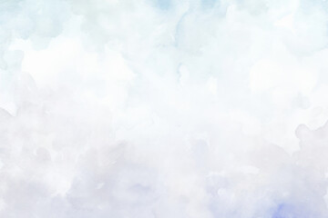 Plakat Abstract watercolor cloudy sky png paint texture overlay, transparent background