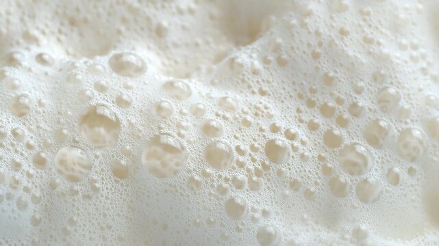 white foam and bubble