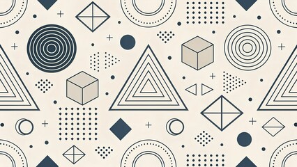 Fototapeta premium Minimalist geometric wallpaper 4k 