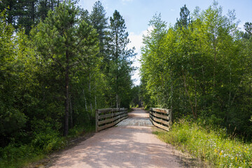 Bridge on the George S. Mickelson trail, South Dakota