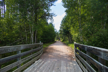 Bridge on the George S. Mickelson trail, South Dakota