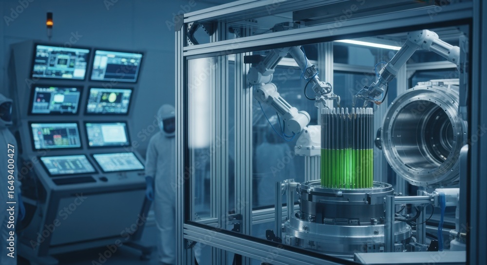Poster specialized containment setup for secure handling and assembly of radioactive fuel assemblies for de