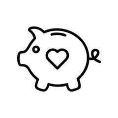 piggy bank and coin