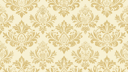 Elegant cream grand ballroom wallpaper with intricate design