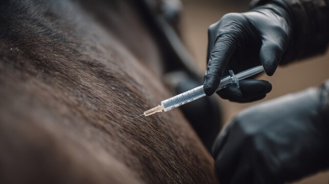 Medium perspective on precise equine tendon injection using stemcell therapy - Powered by Adobe
