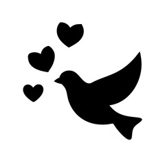 dove with heart
