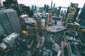 aerial view of bangkok