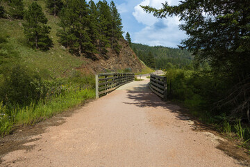 Bridge on the George S. Mickelson trail, South Dakota