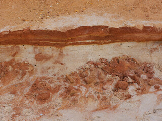 Landscape shots Praia Maria Luisa Albufeira, Gorgeous flat beach, sandy with rocky cliffs, Algarve...