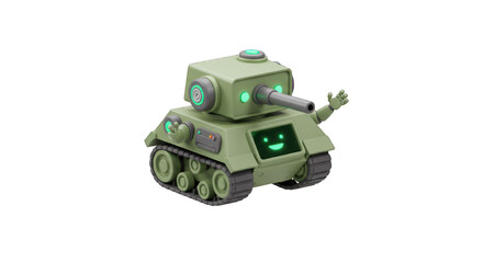 3d Rendered kids tanks isolated transparent background, suitable for your project