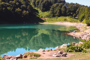 Green Lake on Goderdzi Pass, Adjara, Georgia (Mtsvane Lake)