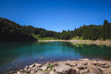 Green Lake on Goderdzi Pass, Adjara, Georgia (Mtsvane Lake)