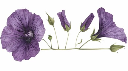 purple hibiscus flower