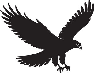 Obraz premium Majestic eagle soaring with powerful wings and sharp talons