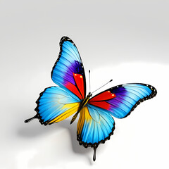 colorful butterfly isolated  