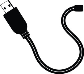  electronic device wire illustration with icon and symbol