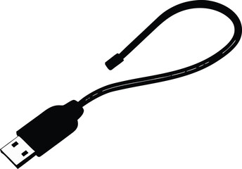  charging cable symbol and data transfer vector icon design