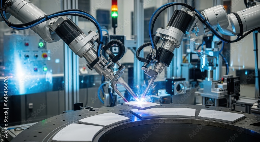 Poster precision robotics handling and welding tungstenbased plasmafacing tiles within a fully automated to