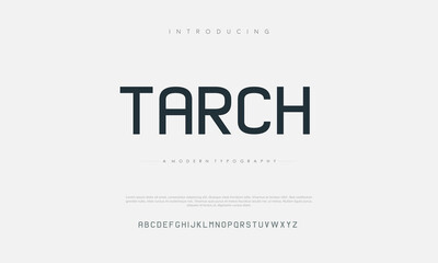 Tarch Modern minimal creative alphabet small letter logo design