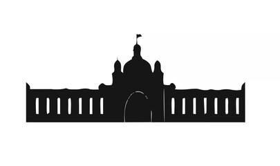 Fototapeta premium Castle, palace silhouette.eps