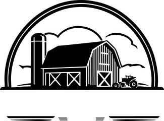 Vintage village farm house or silo barn storage logotype design  © Lethal_Sid