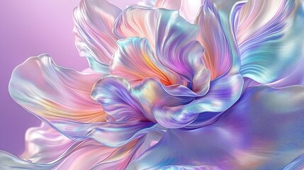 Obraz premium Abstract iridescent flower