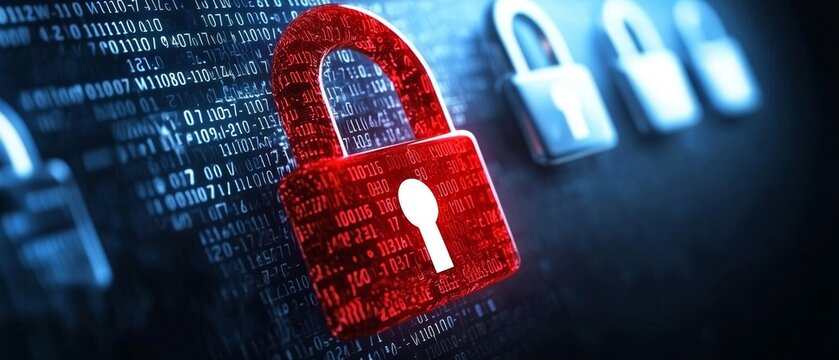 A digital clock face overlaid on a background of binary code, symbolizing technology and time.