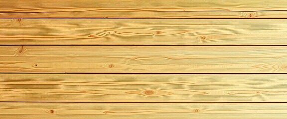Obraz premium Wide, parallel, light-brown wood planks forming a horizontal texture, brown wood, horizontal planks