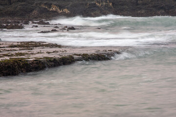 water flowing into the water