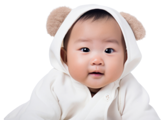 PNG Portrait baby photography sweatshirt.