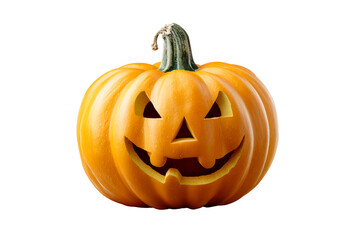 Classic Halloween pumpkin with a playful grin