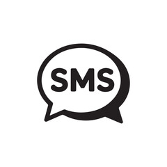 Text Message Bubble Icon Graphic