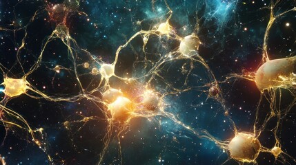 Neural network in cosmic space