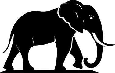 Abstract Elephant Creative Wildlife and Artistic Icon Design