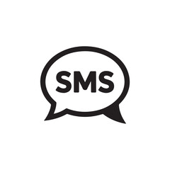 SMS Service Flat Graphic Design